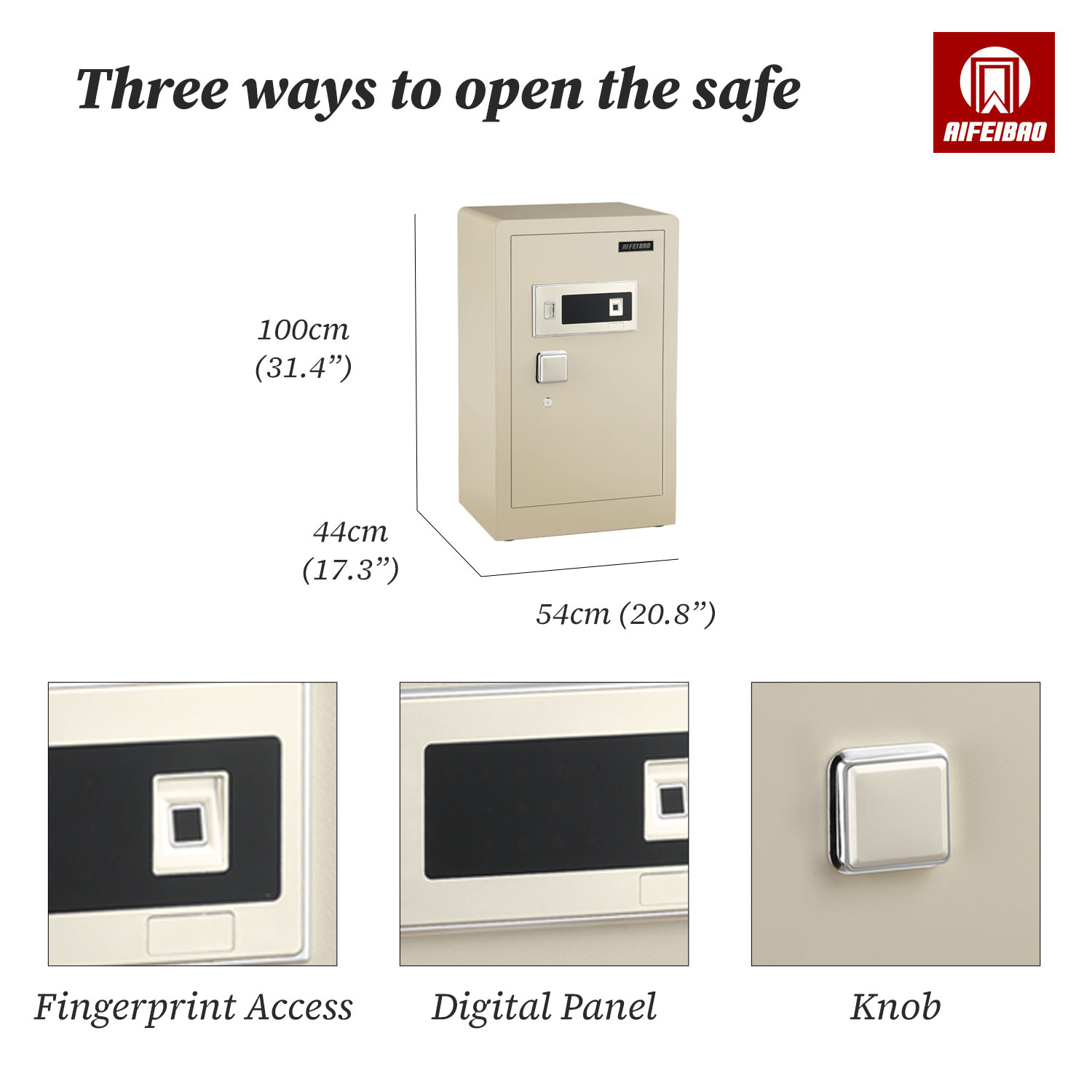 BGX-M/D-100M AIFEIBAO Cabinet Luxury Fingerprint Digital Panel 